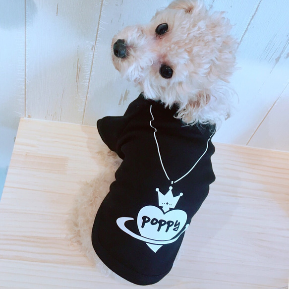 名入れペンダントヘッドデザインスウェット♡犬服ペット服 1枚目の画像