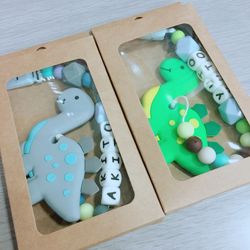 名入れハートうさぎ歯固めホルダー♡丸洗いできるオールシリコン