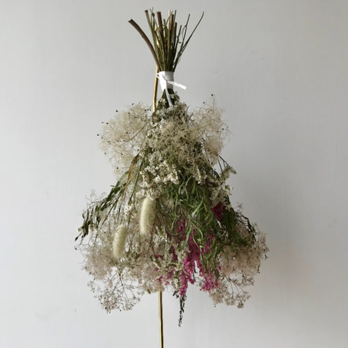 スモークツリー & スターチス スワッグ 45cm ドライフラワー