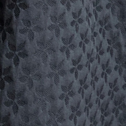 花柄 膨れジャガード織 フリル付きプルオーバー（ブラック） 7枚目の画像