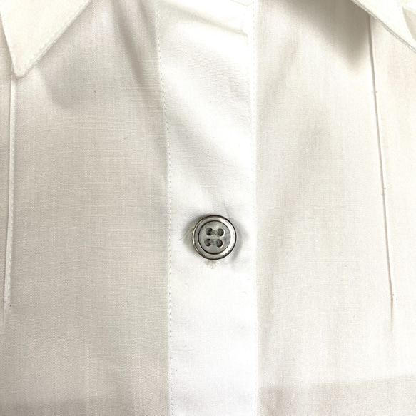 ランダム ピンタック レギュラーカラーシャツ ロング丈 10枚目の画像
