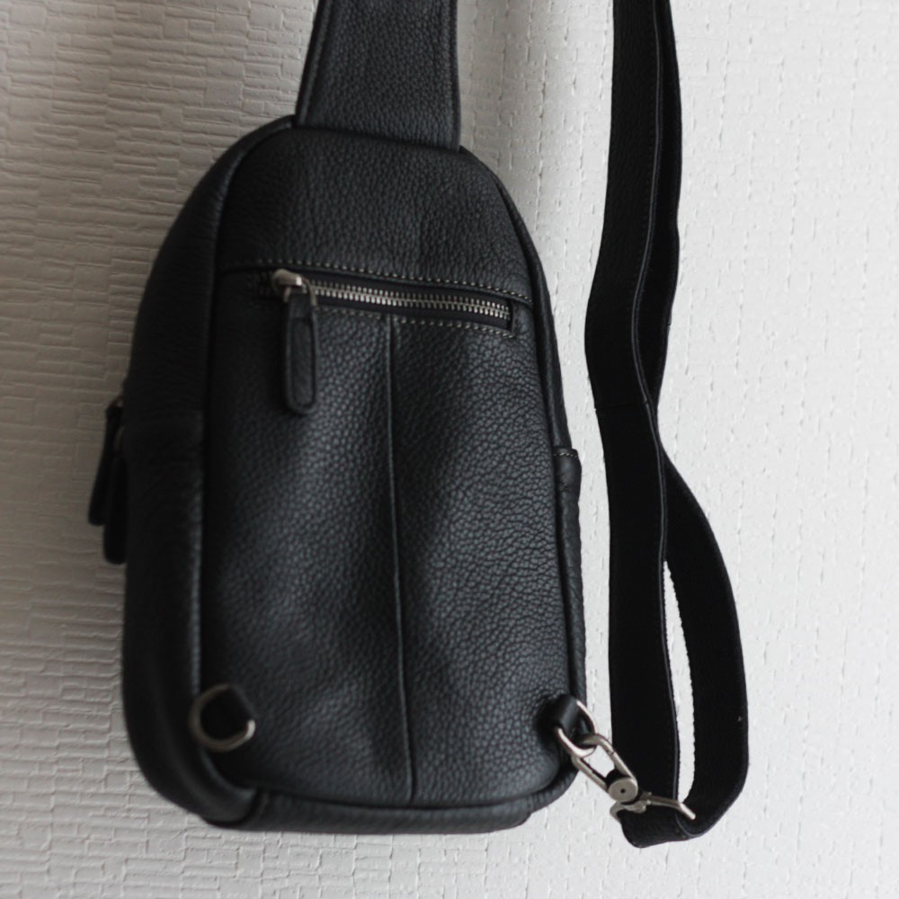 本革 ボディバッグ ブラック ワンショルダー メンズ レザーバッグ B-217