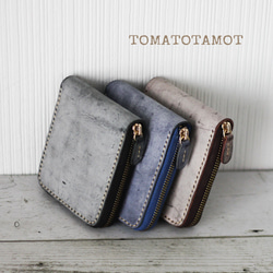 本革 ブライドルレザー ラウンドファスナーウォレット ハーフ サブ財布