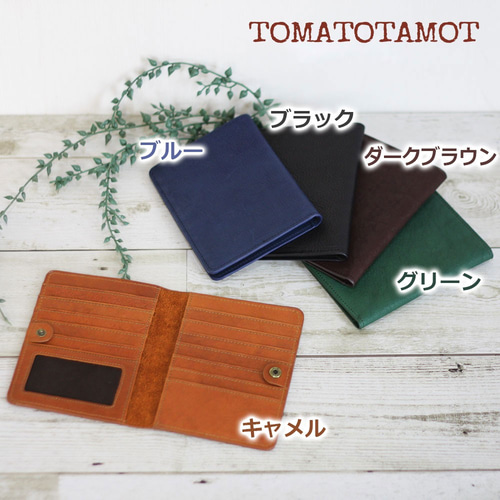 本革 手帳型カード入れ カードケース 診察券入れ 保険証ケース リアル