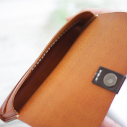 本革 眼鏡ケース メガネケース  リーディンググラス 老眼鏡 化粧ポーチ モバイルバッテリーケース  G-111 3枚目の画像