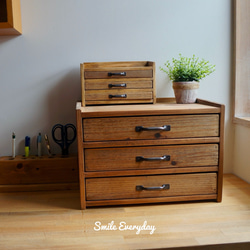 木製　レターケース　書類ケース　アクセサリー収納　小物収納 5枚目の画像