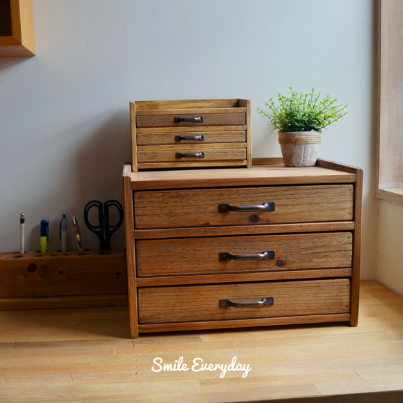 木製　レターケース　書類ケース　アクセサリー収納　小物収納 5枚目の画像