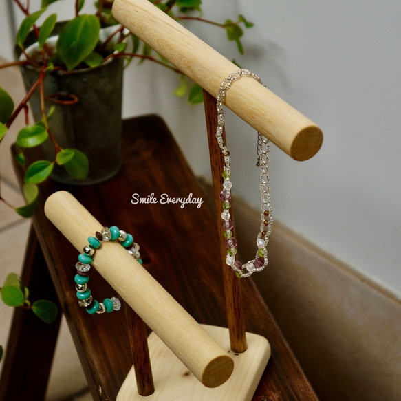 天然木　アクセサリースタンド 2枚目の画像