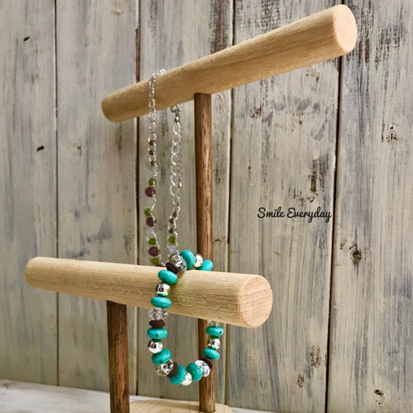 天然木　アクセサリースタンド 5枚目の画像