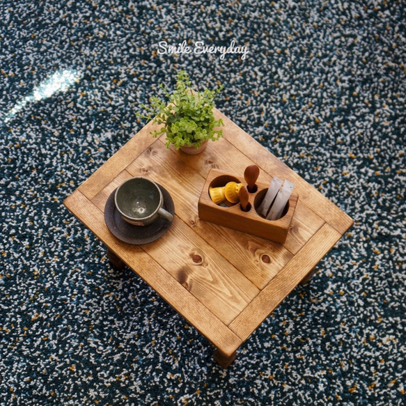 【Creema限定　サイズオーダー】　アンティーク　コーヒーテーブル　ローテーブル 1枚目の画像