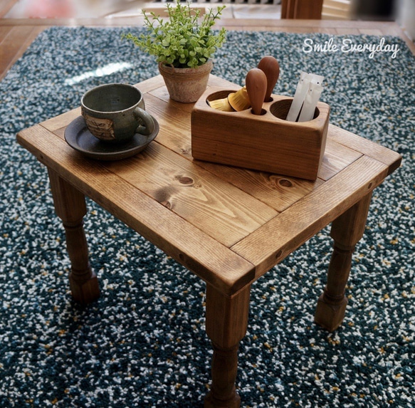 Creema限定 サイズオーダー】 アンティーク コーヒーテーブル ロー