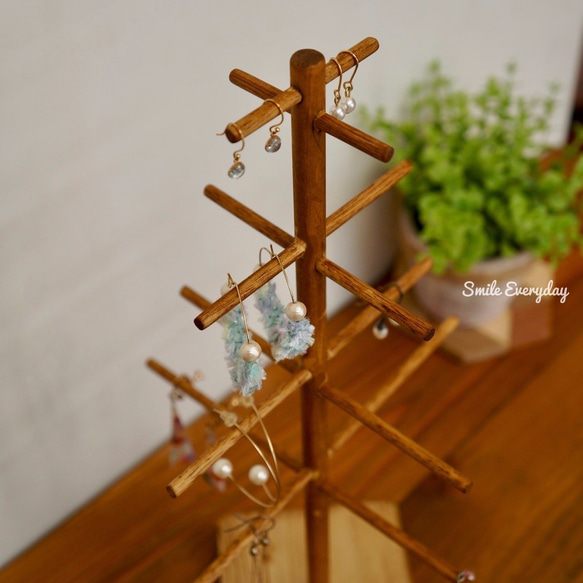 クリスマスセール♪ビンテージ☆アクセサリーホルダージュエリー スタンド アメリカ wood-itsuki_751-493