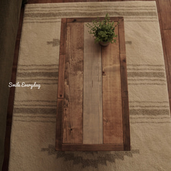 アンティークな感じがかわいい　ローテーブル  ミニ　木製　無垢材 3枚目の画像