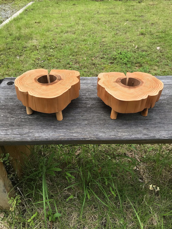 一枚板　切り株　花台　盆栽台　飾り台 一枚板 切り株 花台 盆栽台 飾り台