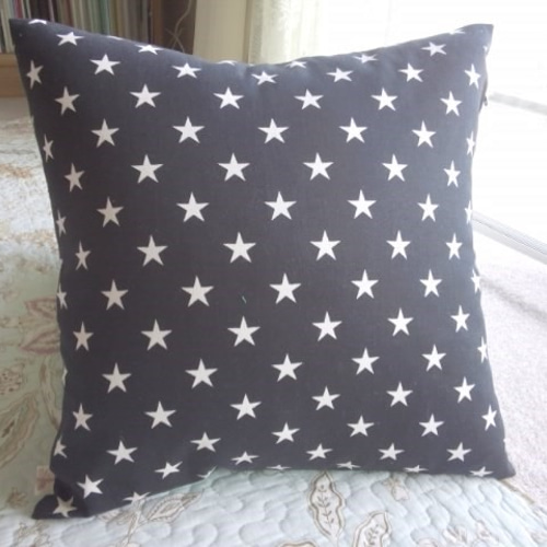星と月・花柄クッションカバー 282966-1.jpg