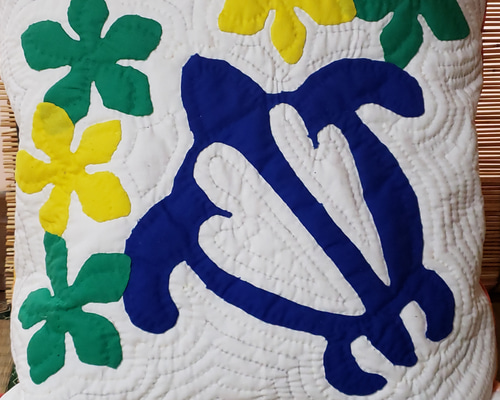 ハワイアンキルトクッションカバーポーチ ハワイアンキルト クッションカバー クッション・クッションカバー