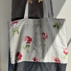 ❤︎THE JACKSONS❤︎ Dott トートバッグ 麻 リネン 美品 THE JACKSONS 麻 トートバッグ ジャクソンズ Dott セール