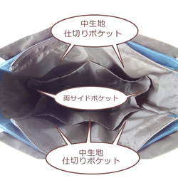 【選べる色＆持ち手長さ】ワイドサイズ・バイカラートートバッグ(キャメルタイプ・27色) 5枚目の画像