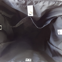 【受注制作】軽い・洗える♪メッシュのワンショルダーバッグ(ブラック) 7枚目の画像