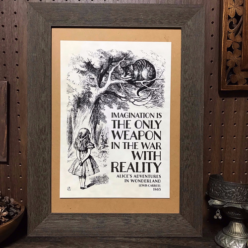不思議の国のアリスポスター チェシャ猫の台詞 インテリアポスター