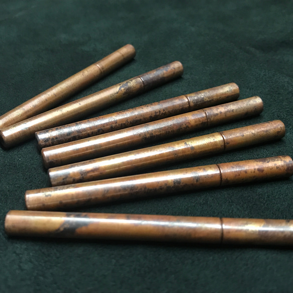 銅のシャーペン芯ケース｢斑｣ 3枚目の画像