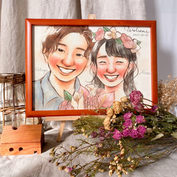 ウェルカムボード / A4 / 手描きの似顔絵 イラスト タギリ 通販