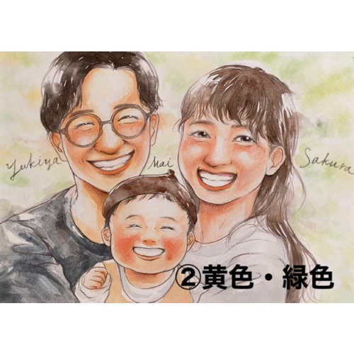 「田中」　　　手描きキャラクターのウェルカムボード 過去作の藤子不二雄風の似顔絵ウェルカムボードです。 2000年以前の