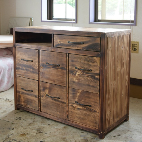 オーダーキャビネット製作 チェスト 脚無し キャビネット 収納