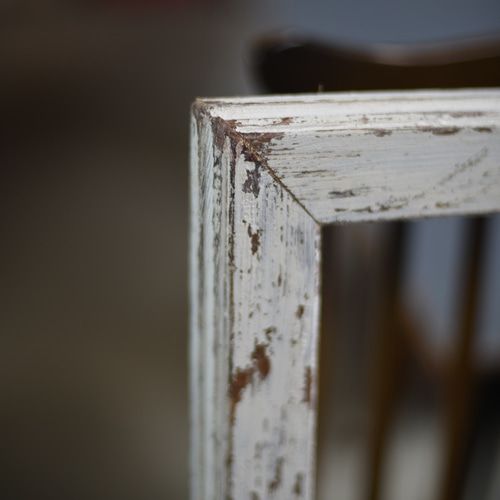 サイズオーダー できる シャビーシックミラー 60×40 壁付可 洗面所