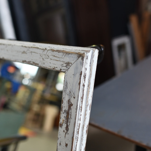 サイズオーダー できる シャビーシックミラー 60×40 壁付可 洗面所