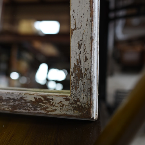 サイズオーダー できる シャビーシックミラー 60×40 壁付可 洗面所