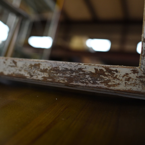 サイズオーダー できる シャビーシックミラー 60×40 壁付可 洗面所