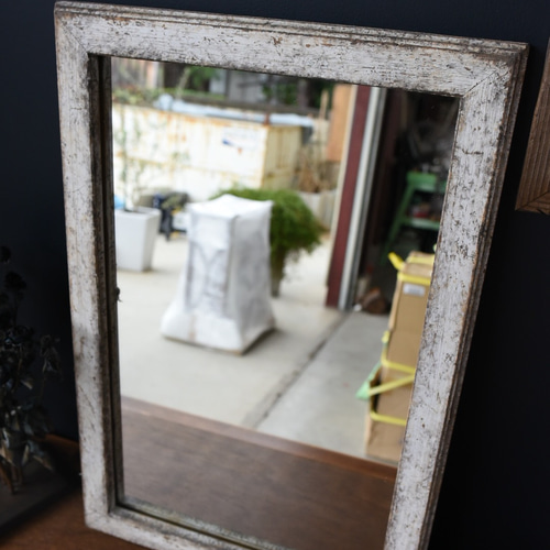 サイズオーダー できる シャビーシックミラー 壁付可 洗面所