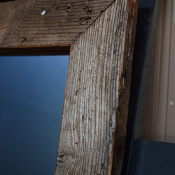 サイズオーダー できる「仕事の跡」足場古材　特大姿見180×77㎝　ミラー　鏡　ドレッサー　店舗什器 3枚目の画像