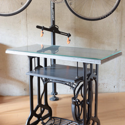 アンティークネイルテーブル　ネイルサロン　85×45㎝　ストレート脚　ネイルデスク　ヘアサロン　美容室　　 1枚目の画像