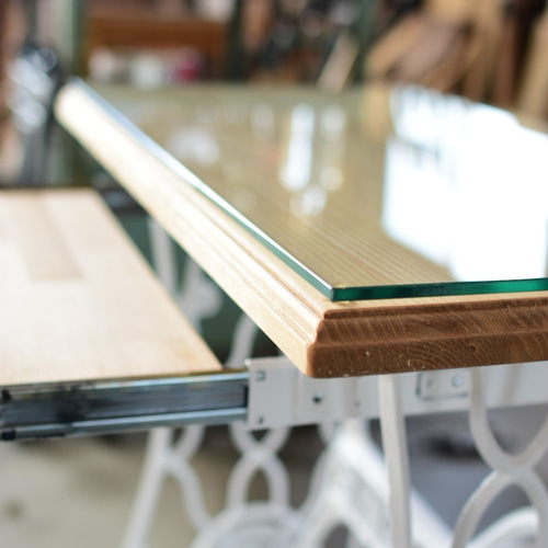 singer白脚 70＊45㎝ アンティーク ミシンテーブル サイズ変更可