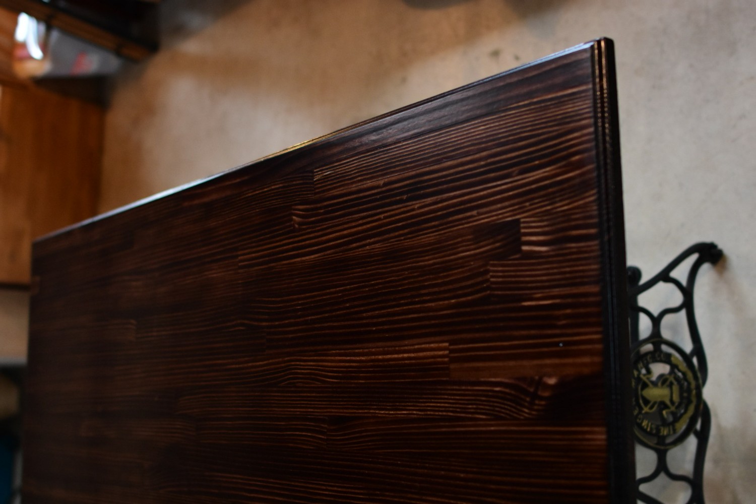 singer網脚/ ダイニングテーブル　天板サイズ変更可　130㎝×60㎝　テーブル　食卓　机　デスク