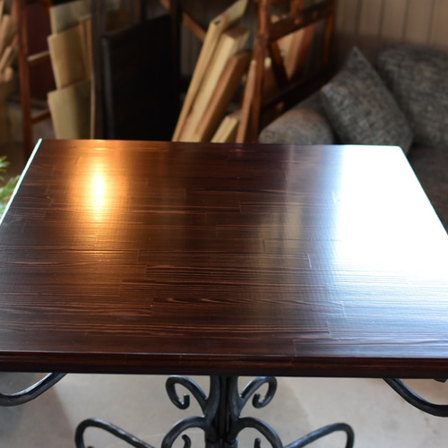 希少★メキシコ★アンティーク　ダイニングテーブル　カフェテーブル　石貼りアイアン 希少☆メキシコ☆アンティーク ダイニングテーブル カフェテーブル 石