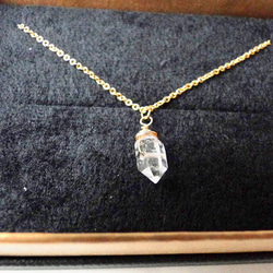 14kgf  ハーキマーダイヤモンドのネックレス〜HERKIMER DIAMOND〜 4枚目の画像
