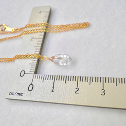 14kgf  ハーキマーダイヤモンドのネックレス〜HERKIMER DIAMOND〜 5枚目の画像