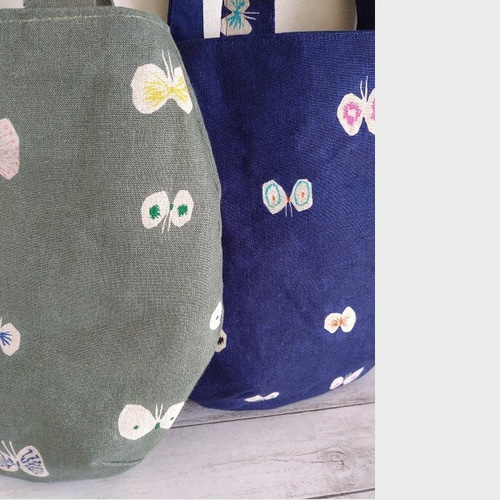 ハンドメイドஐ..手提げラウンドトート∂бミナペルホネン⚮̈ ❀新色❀ハンドメイドஐ..手提げラウンドトート∂бミナ