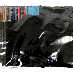 裂き織りのハギレ　裂織　さきおり　裂き織 2枚目の画像