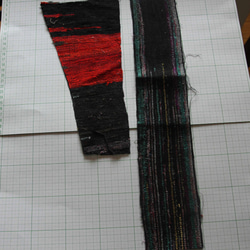 裂き織りのハギレ　裂織　さきおり　裂き織 2枚目の画像