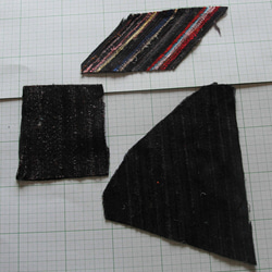裂き織りのハギレ　裂織　さきおり　裂き織 3枚目の画像
