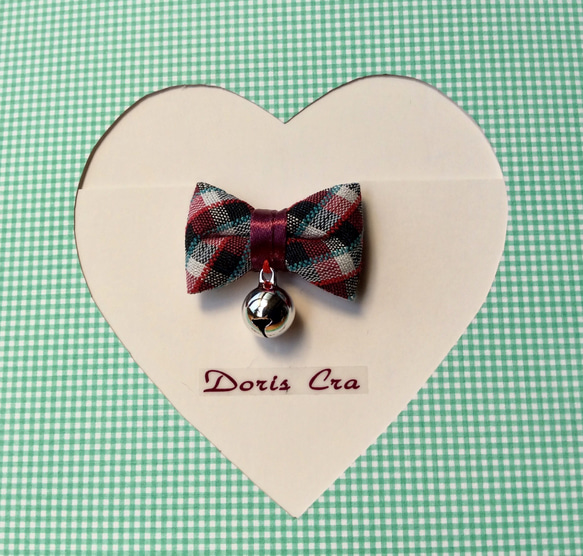 Doris Cra ペットの首輪 ~ B1.絶妙な小さな蝶ネクタイ xs 1枚目の画像