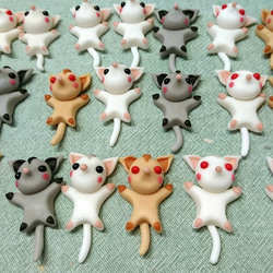 受注制作☆こねこね♪ 森のフクロモモンガ 樹脂粘土 ハリネズミ くま ミニチュア シルバニア ドールハウス 5枚目の画像