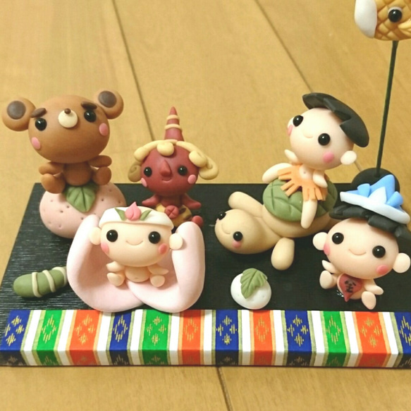 さとりーな様☆三太郎 端午の節句 樹脂粘土 こねこね作品 ミニチュア