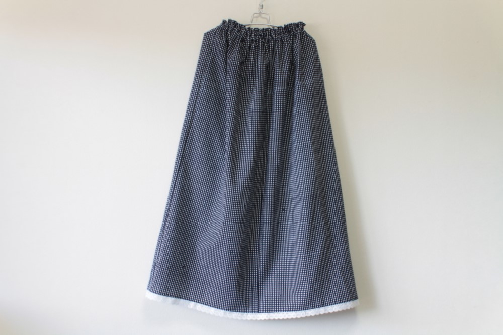 ☆浴衣ロングスカート☆チェック柄＆レース♪/31ys70