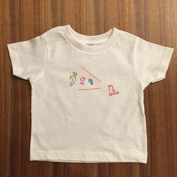 ●オーダー●コトリのさえずり名入れTシャツ 4枚目の画像