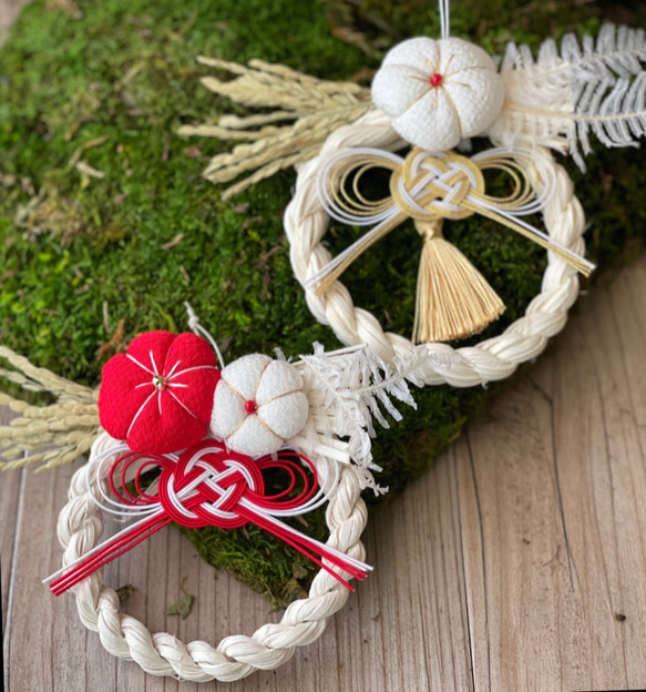 27.しめ縄 正月飾り 注連縄 クリスマス リース ドライ